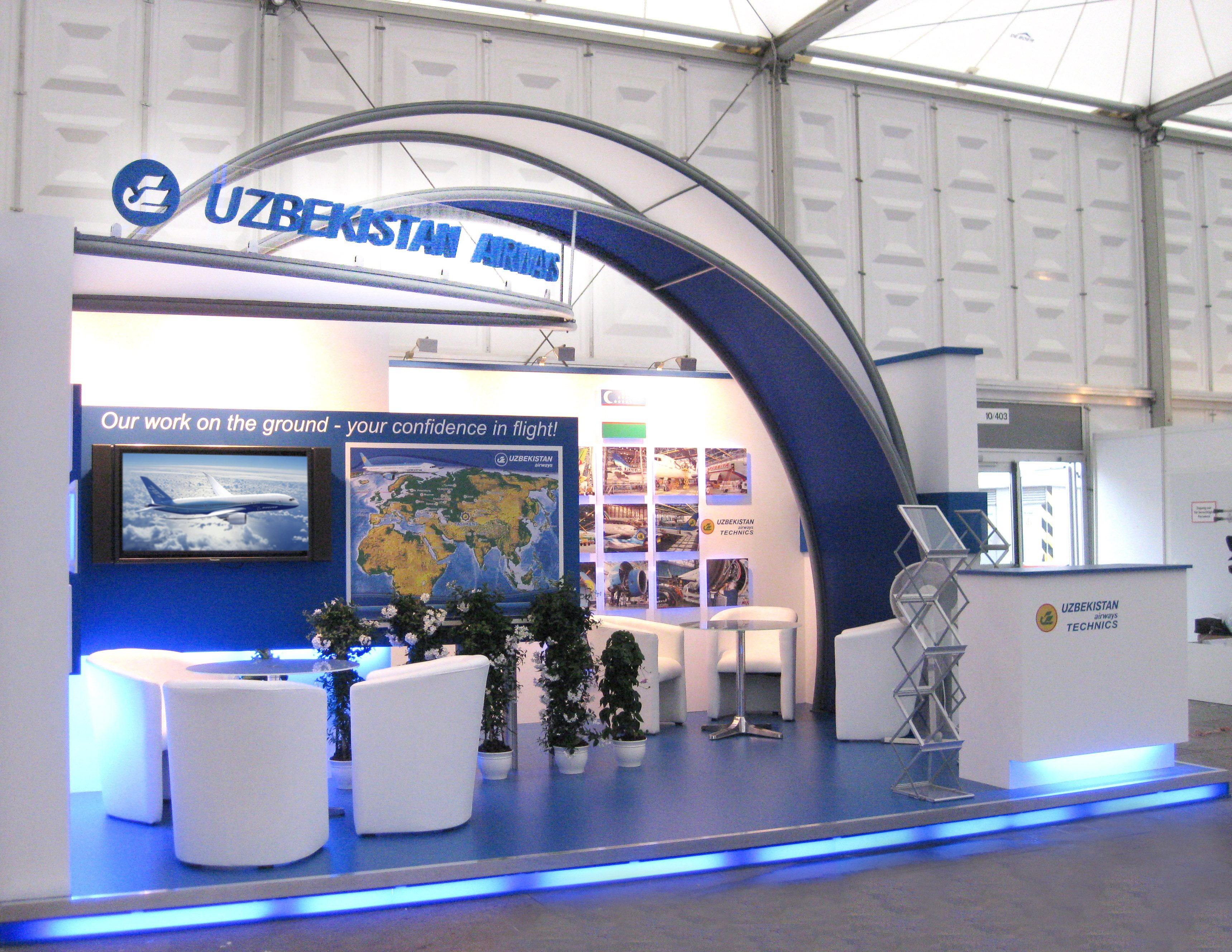 Стенд для Авиакомпании Uzbekistan Airways Technics