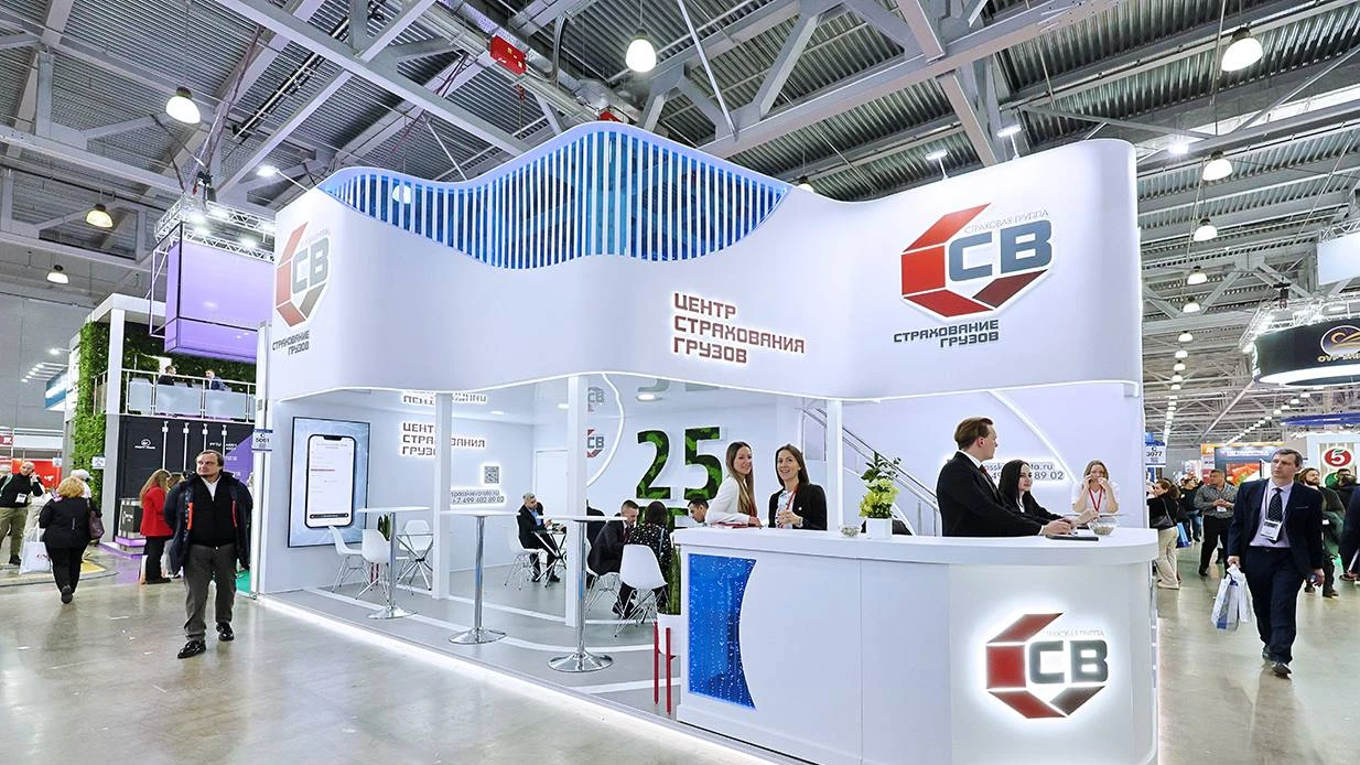 Стенд для страховой компании «Спасские Ворота» на выставке «ТрансРоссия 2024»