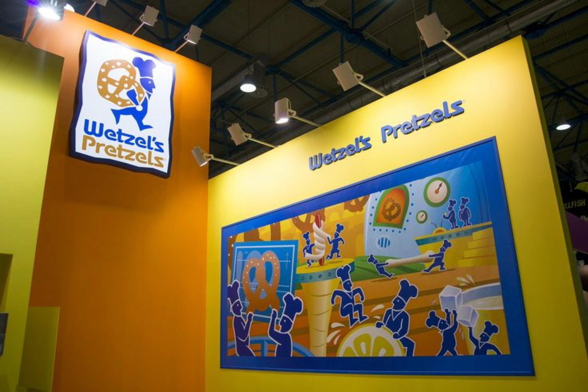 Stand for Wetzels Pretzels