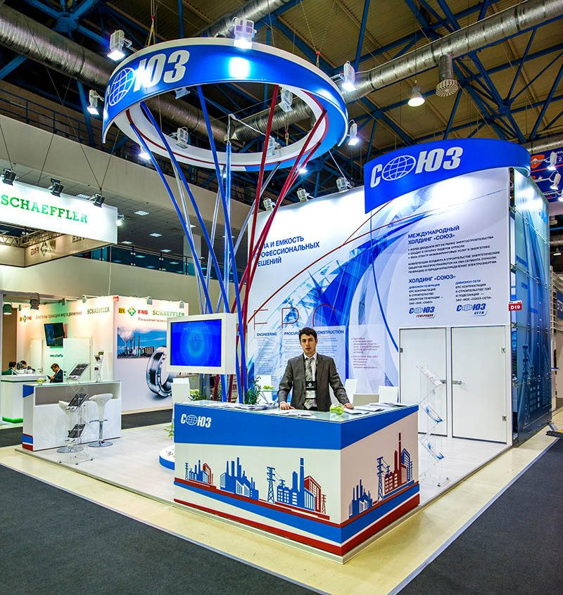 Stand for SOYUZ Company