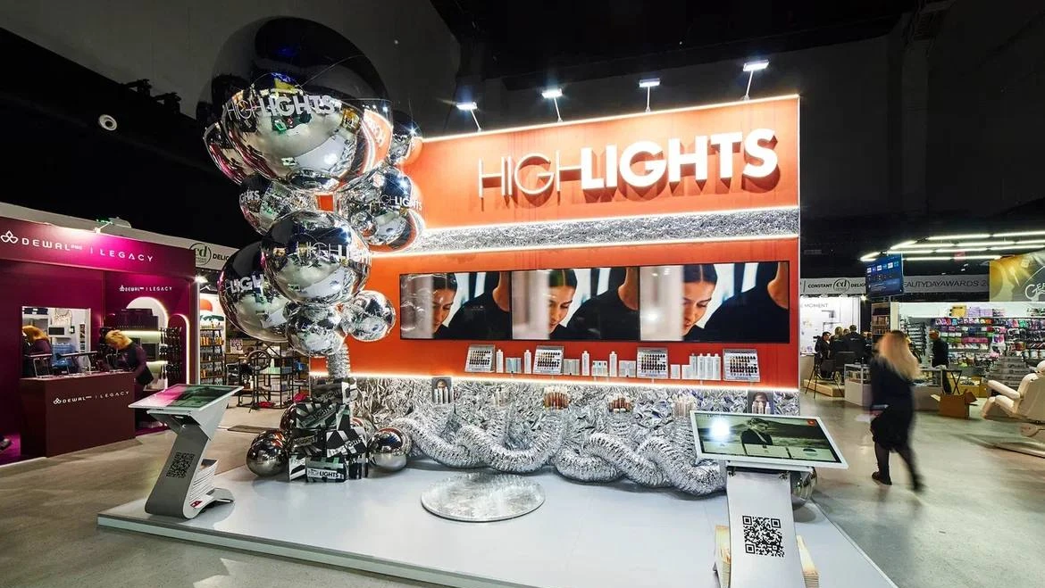Выставочный стенд "Highlights" на 13-м конгрессе парикмахеров и барберов "BEAUTYDAYproHAIR"