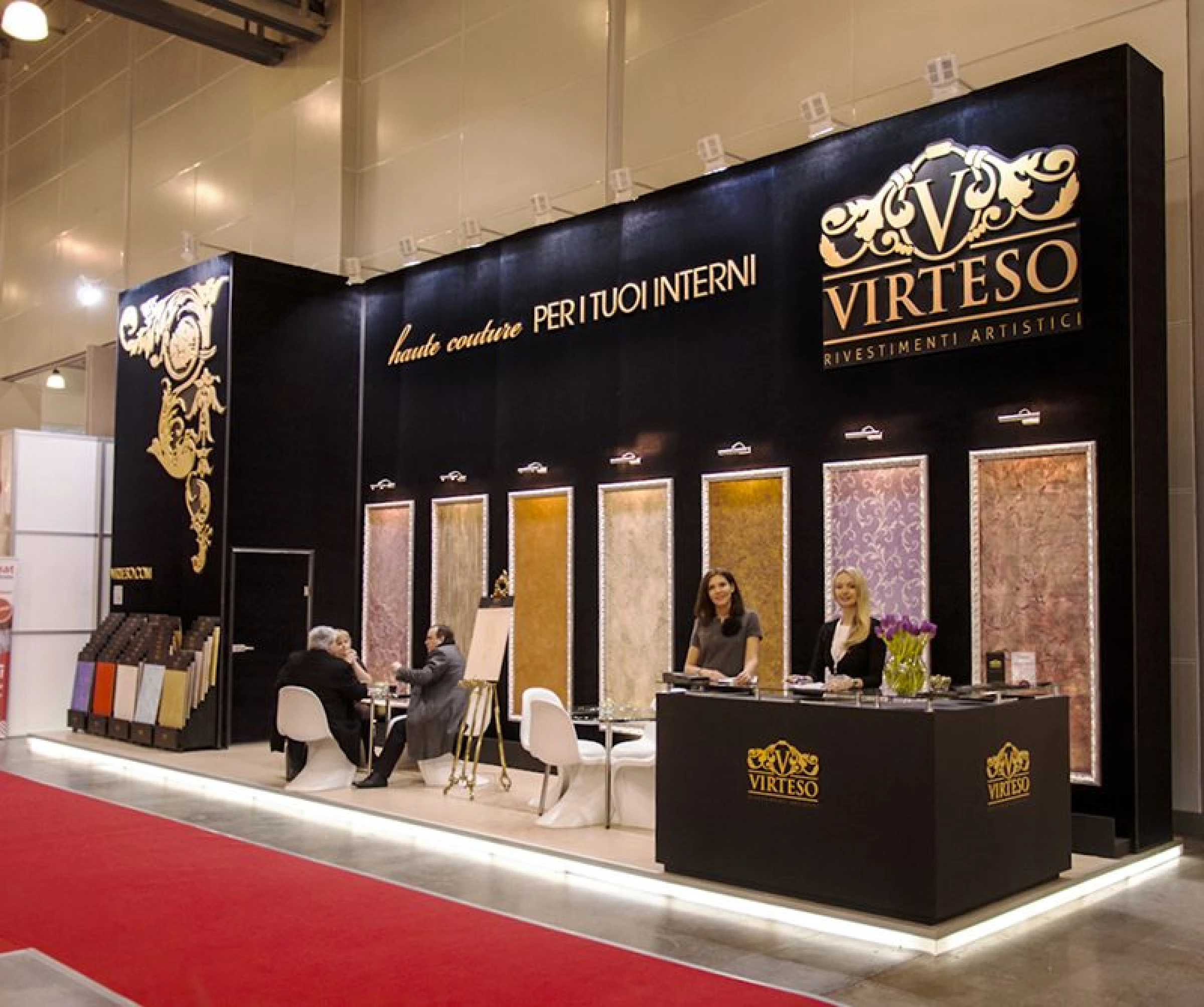 Stand for Virteso Company