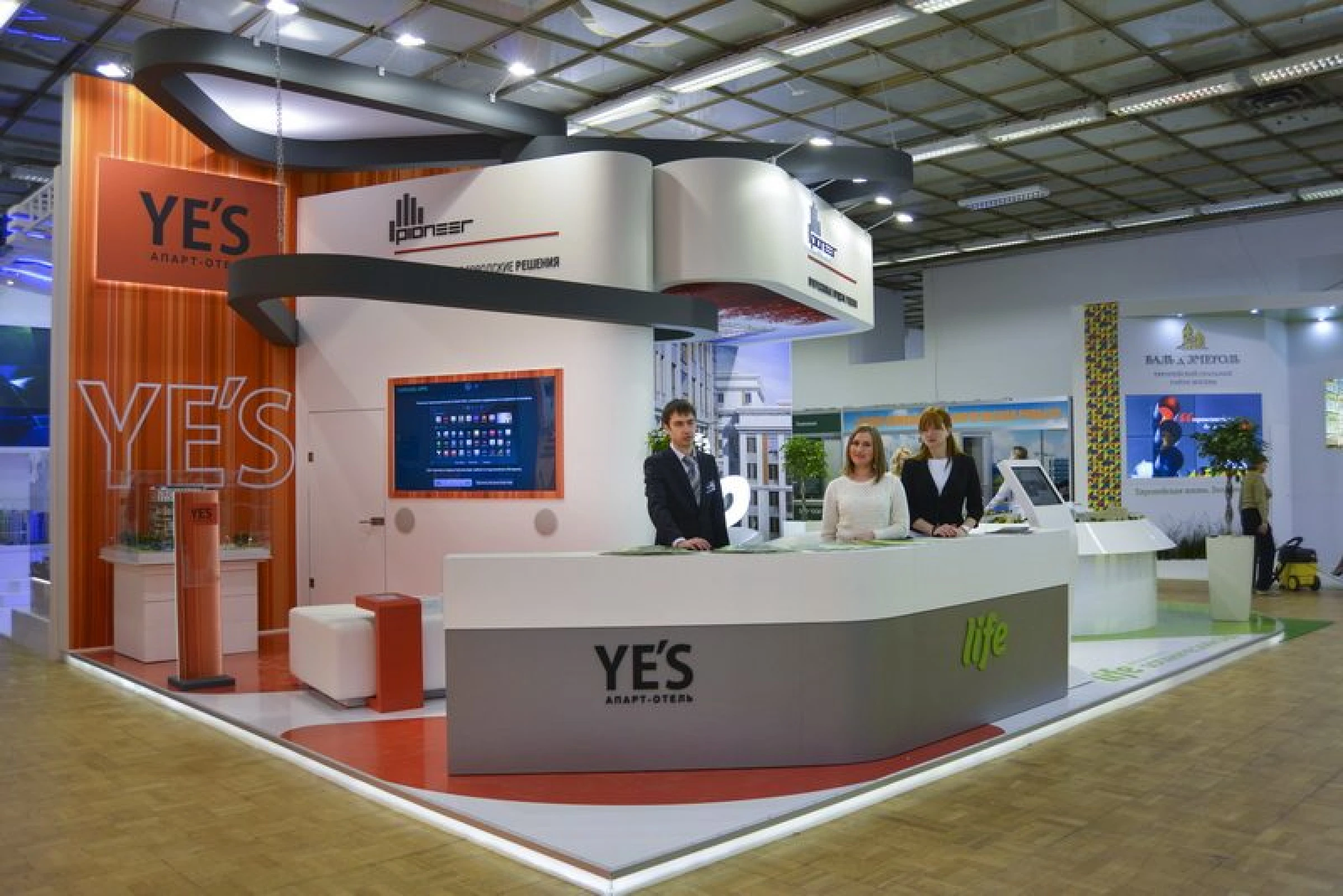 Stand for Pioneer Development Company